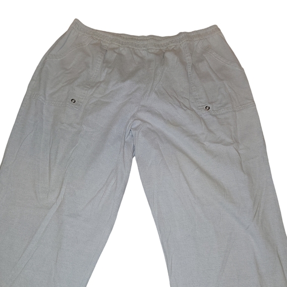 5/$10 C.D. Daniels size 2X light blue pants elastic waistband & front pockets - Picture 2 of 7